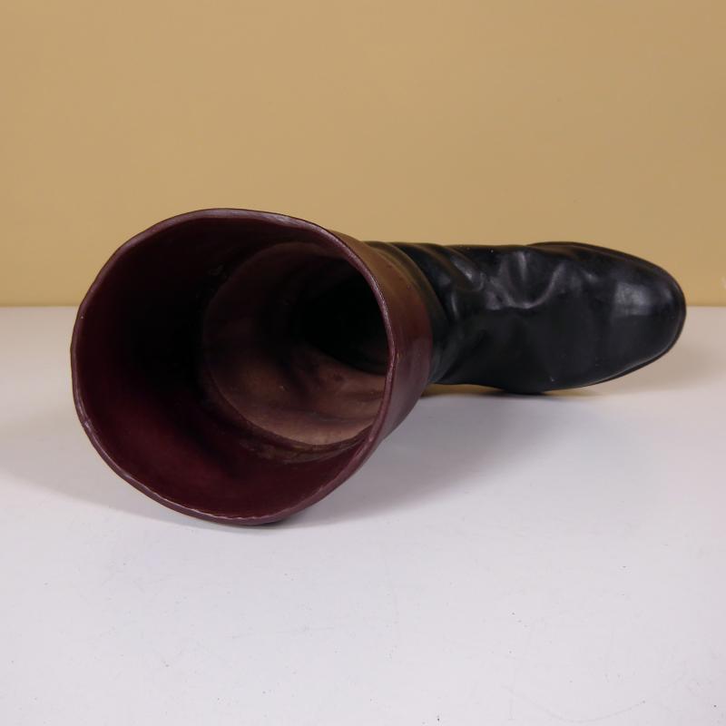 19TH C  POTTERY RIDING BOOT