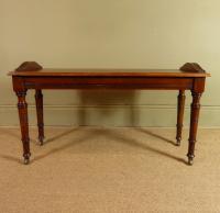 19TH C OAK HALL BENCH BY LAMB OF MANCHESTER
