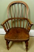 19TH OAK AND ELM CHILD'S CHAIR
