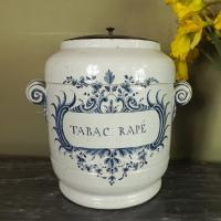 LARGE DELFT TOBACCO JAR