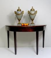 LARGE PAIR OF 19TH C MARBLE VASES