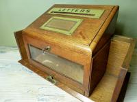 MID-19TH C COUNTRY HOUSE LETTER BOX