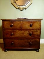 MID-19TH C MAHOGANY CHEST OF DRAWERS