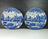 PAIR OF 18TH C DELFT CHARGERS