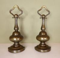 PAIR OF 19TH C DOOR PORTERS