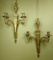 PAIR OF 19TH C WALL SCONCES