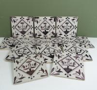 SET OF TWELVE 18 TH C DELFT TILES